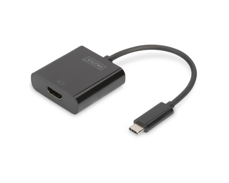 Digitus By Assmann Adaptador Usb Tipo C A Hdmi 4k 30hz Negro